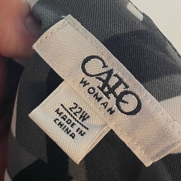 5 for $25🔥Cato Colorblock Chevron Zip Side Skirt 22W - Picture 3 of 5